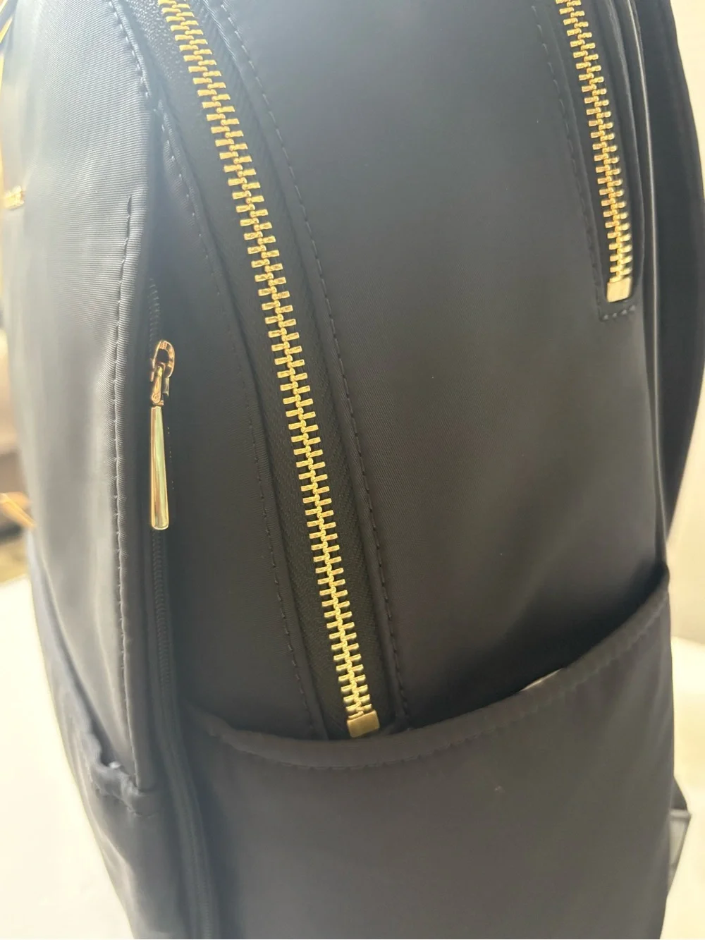 Michael Kors Sable Large Nylon Backpack Black/Gold  Brand New With Tag